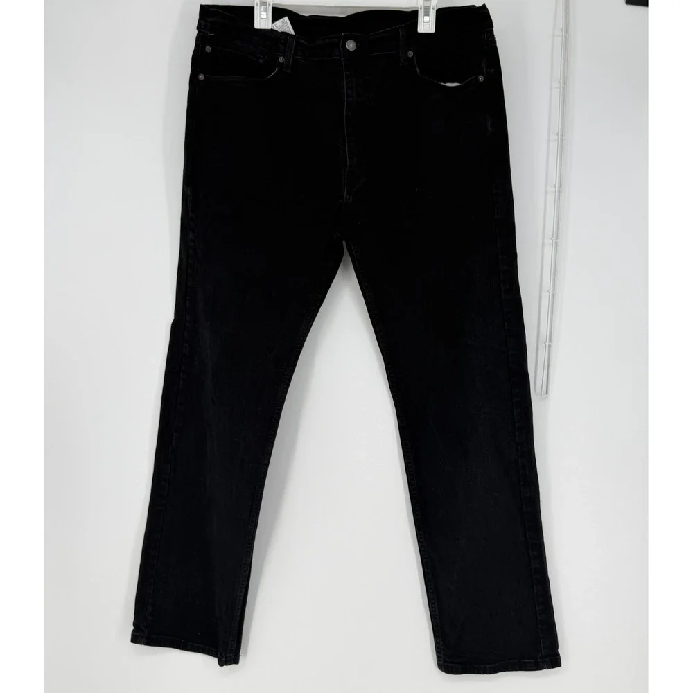 Levi's 505 Regular Fit Men 40x32 Black Jeans Straight Leg Denim Gorpcore Classic